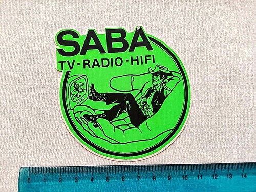 Saba radio hifi autocollant - radio,