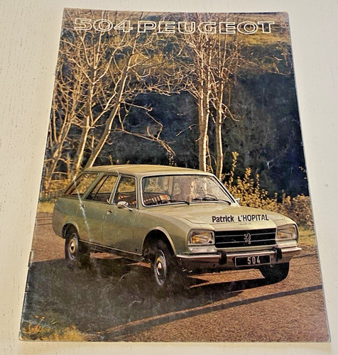 Notice commerciale peugeot 504 - commerciale,