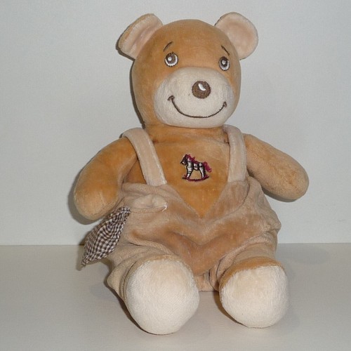Doudou ours nounours marron - -,