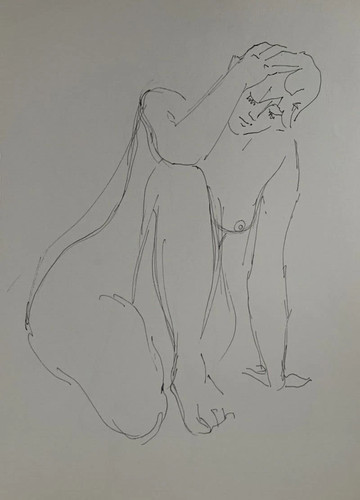 Très beau dessin - très, nu