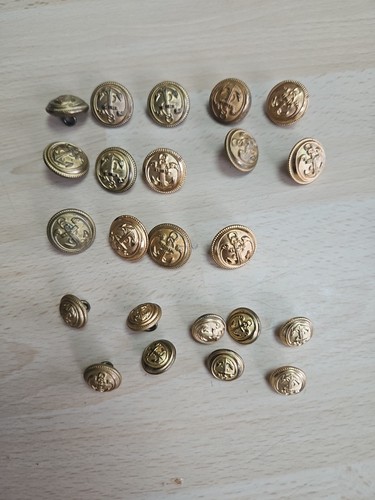 Lot boutons anciens - de, ancre
