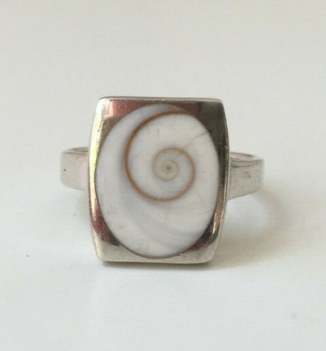 Bague argent fossile de - bague,
