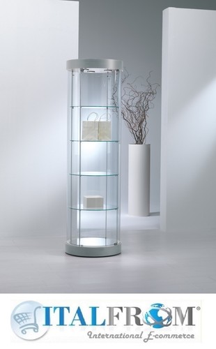 Vitrine ronde affichage - vitrine, en