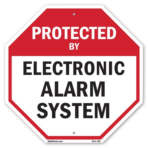 Protected electronic alarm - protected, by
