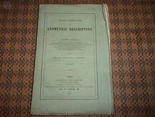 Traité Elémentaire de Géométrie Descriptive 1868 par CATALAN Edition  DUNOD