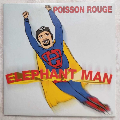 Poisson rouge elephant - elephant, man