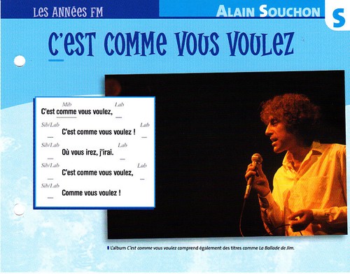 Souchon fiche plaisir - souchon,