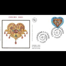 FDC soie - Coeur Christian
