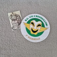 écusson / insigne tissu  pilote de chasse EC 1-11 Roussillon 2 e escadrille