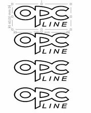4 STICKERS OPEL OPC LINE