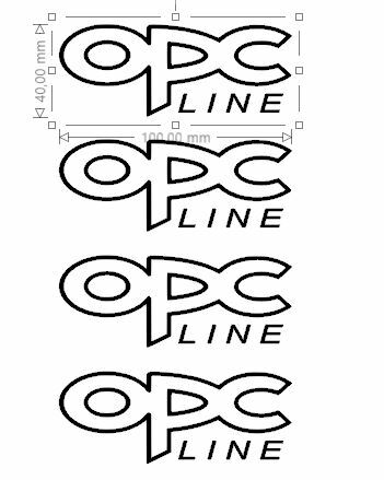 Stickers opel opc line - opc,