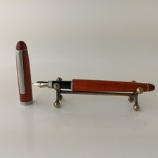 Stylo plume en bois sans marque Iridium Point Germany plume moyenne bordure m...