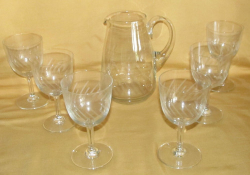Pichet eau verres à - et, 6