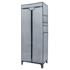 Armoire Pliante en Tissu Gris