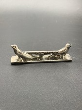 Ancien Porte Couteau Zoomorphe Phoque Otarie Vintage Old Art Table Rabier