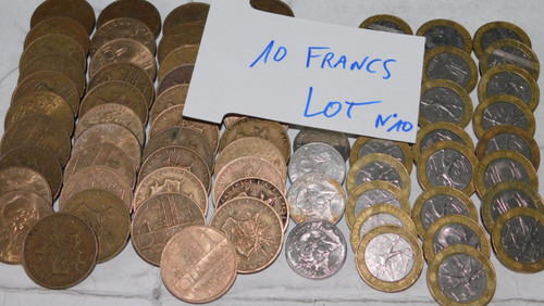 Lot 600 grammes - pièces, francs