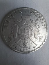 5 francs Napoléon III 1867 A
