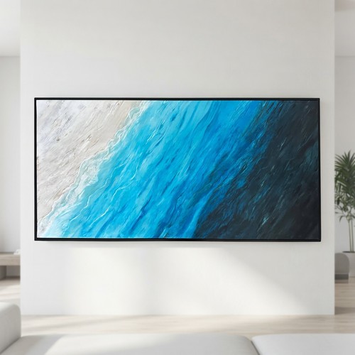 Grand tableau moderne - , peint