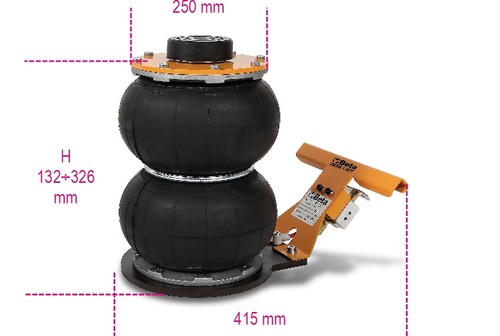 Cric pneumatique étapes - cric,