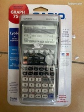 Casio Graph 75+ - Calculatrice Graphique / Mode examen - NEUVE