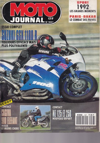 Moto journal 1067 suz gsx - moto,