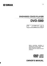 Bedienungsanleitung-Operating Instructions pour Yamaha DVD-S80