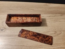 Ancien Jolis Jeux de dominos  bois Racines nacre marqueterie Fait ✋ A Saisir 