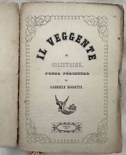 GABRIELE ROSSETTI Le Voyant Dans La Solitude 1846 ITALIE Livres Interdits GIOGO