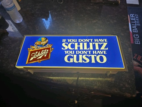 Schlitz lighted beer bar - schlitz, sign