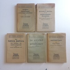 5 livres bibliothèque catholique des sciences religieuses, Bloud & Gay 1930