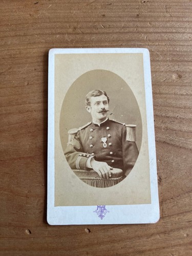 Photo ancienne cdv militaire - photo,
