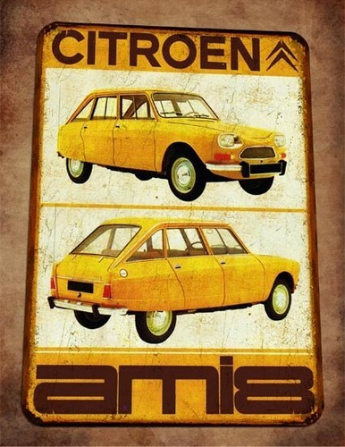 Plaque metal vintage - , citroën