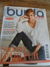 MAGAZINE BURDA STYLE TEINTES FRUITEES COUPES AFFÛTEES SIXTIES FEVRIER 2015 N°182