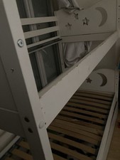 Lit Superposé Enfant Bois "Pino" 90x200cm Blanc