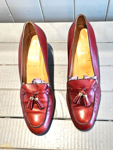 Mocassins cuir bordeaux - p, 36,5