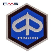 Emblème " Piaggio " 6 Corner Cascade Alu 25x30mm pour Vespa PK 125 XL 50 P 150 X