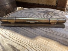 Ancien Étui Fourreau Laiton Pour Niveau À Bulle 