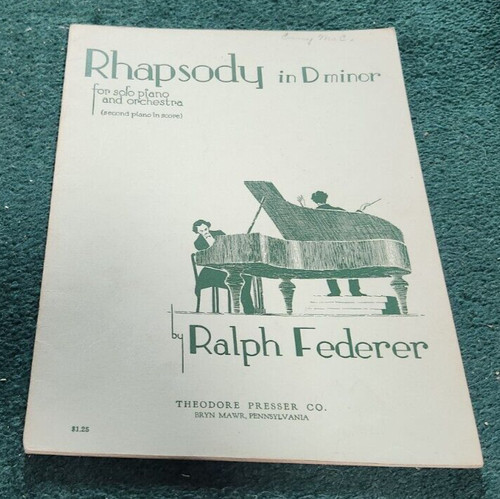 1943 rhapsody minor - rhapsody, for