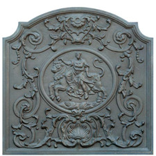 Plaque cheminée fonte - de,