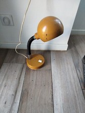 ancienne lampe de bureau vintage design annee 60 70 Jaune Orange Fonctionne 