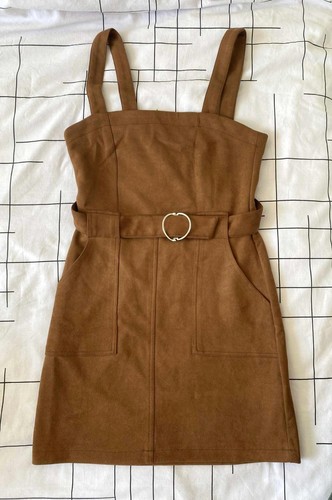 Robe droite suédine à - robe, en