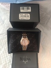 Bulova Ladies Watch With Diamonds ~ Never Worn~ Needs Battery