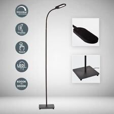 Lampe sur pied LED Lampadaire modern 8W luminosité dimmable réglable TOUCH noire