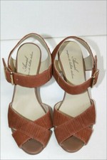 ANNIEL Sandales à Brides  Cuir Marron Doublées Cuir T 36 TBE