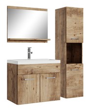 Meuble de salle de bain Montreal - Badplaats - 60 cm Chêne châtaignier - Armoire