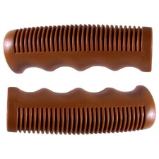 PAIRE DE POIGNEE VELO MARRON 22.2 mm 110 mm VTT VILLE VINTAGE FIXIE RETRO ANCIEN