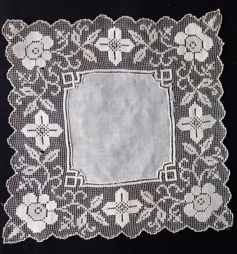Linge ancien mouchoir - ancien,