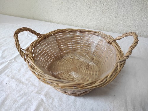 Ancienne corbeille osier 24 - ancienne,