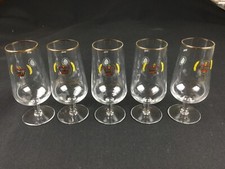 Lot de 5 verres à biere La Grande Blonde de Champigneulles 30cl - bistrot 