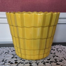 ST CLEMENT : Ancien Grand Cache-pot en Céramique Émaillée Barbotine  ART DECO